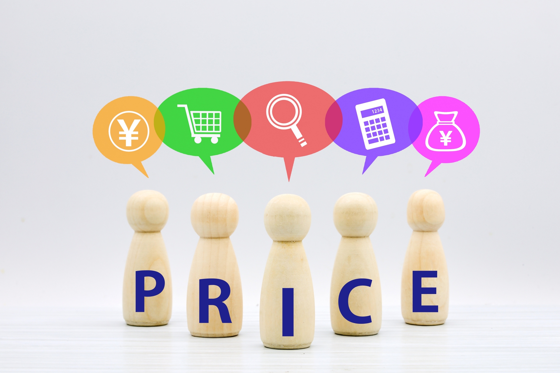 PRICEと料金アイコン(費用イメージ)